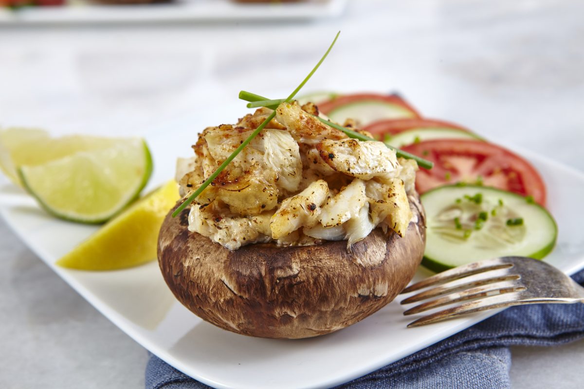 Stuffed Crab Portobello