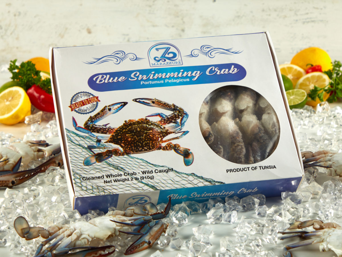 Whole Cleaned Blue Crabs