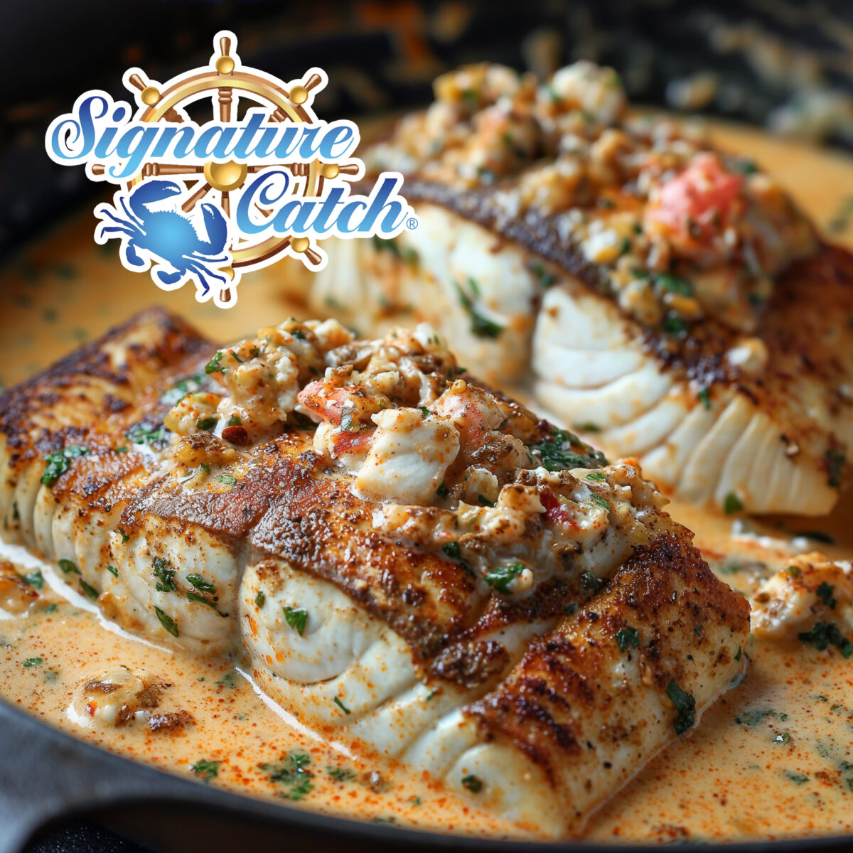 Scarlet Snapper with a Cajun-infused seafood sauce